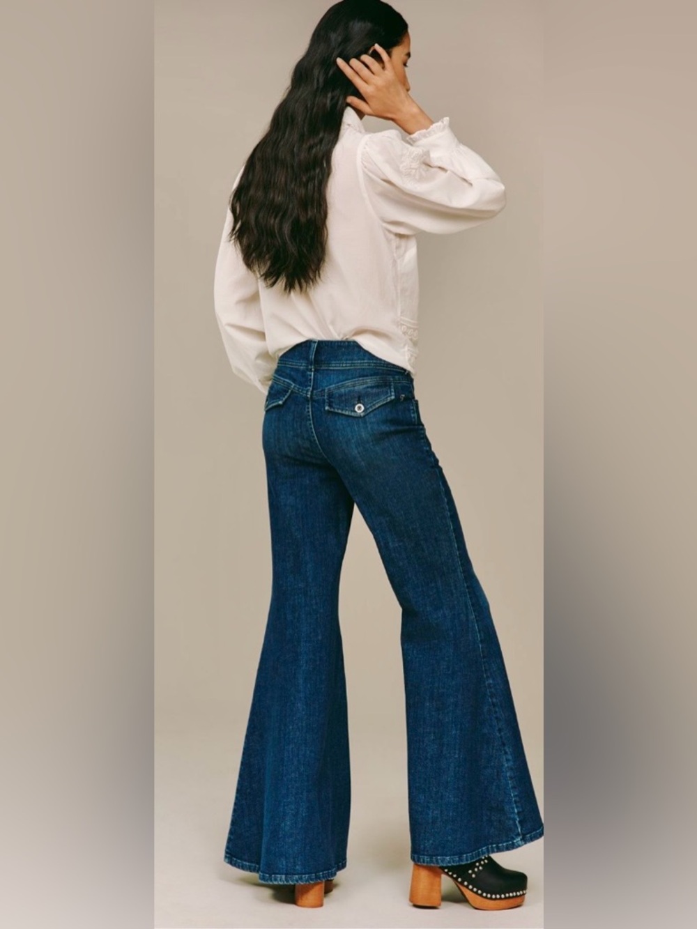 Anthropologie Pilcro Brigette High-Rise Bell- Bottom Jean. SZ:25 NWT